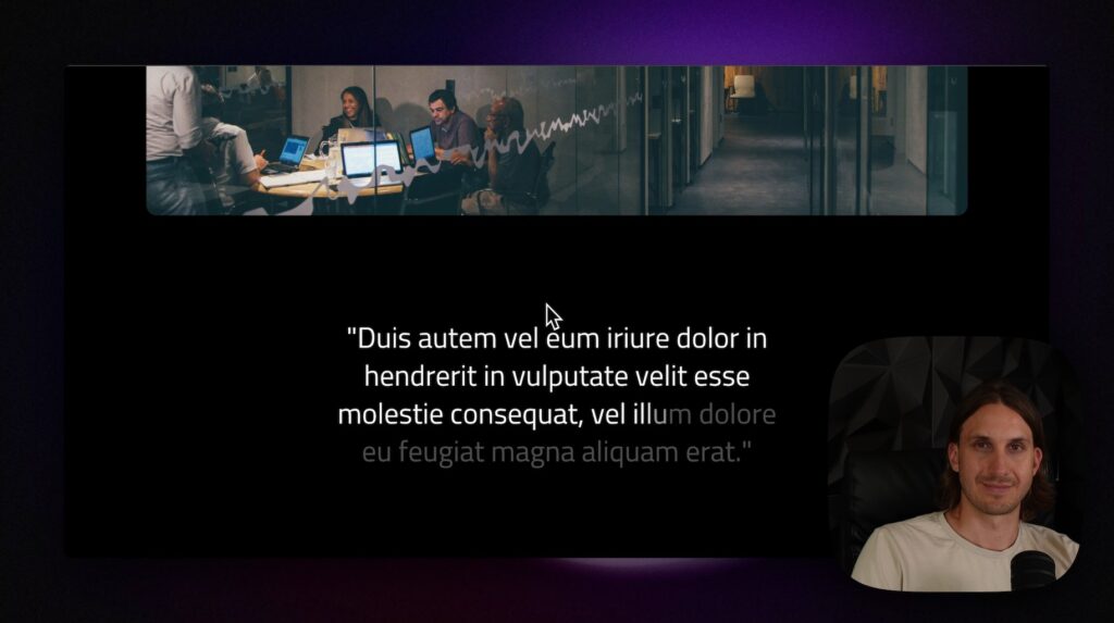 text reveal on scroll gsap – brick builder + bricksforge